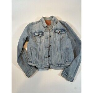 Levi's Jean Jacket Womens Size Large Custom Hand Painted Back